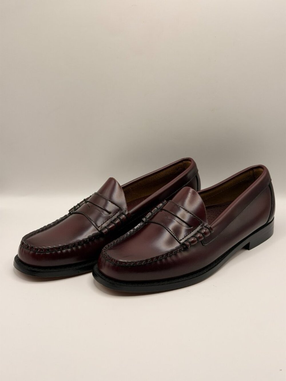 G.H. Bass Men's Larson Weejuns® Melon Leather Burgundy Penny Loafer Sz 7 D